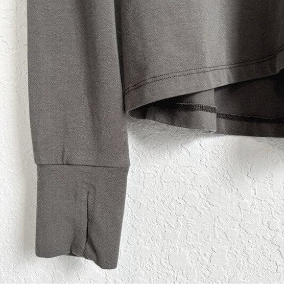 Feat Womens BreezyBlend Stretch LS Crop Tee - M - Picture 6 of 8